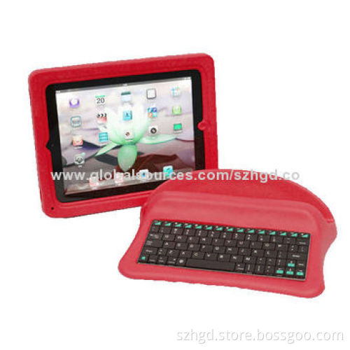 Kids' Friendly Cover Case for iPad, with Bluetooth Keyboard, Fall-resistant and Anti-slip